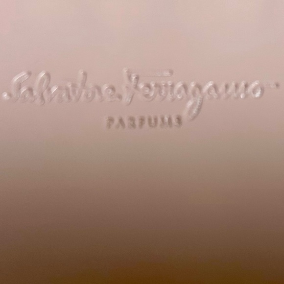 Salvatore Ferragamo Parfums Faux Patent Leather Pale Rose 9x6 Cosmetic Bag - Picture 4 of 11